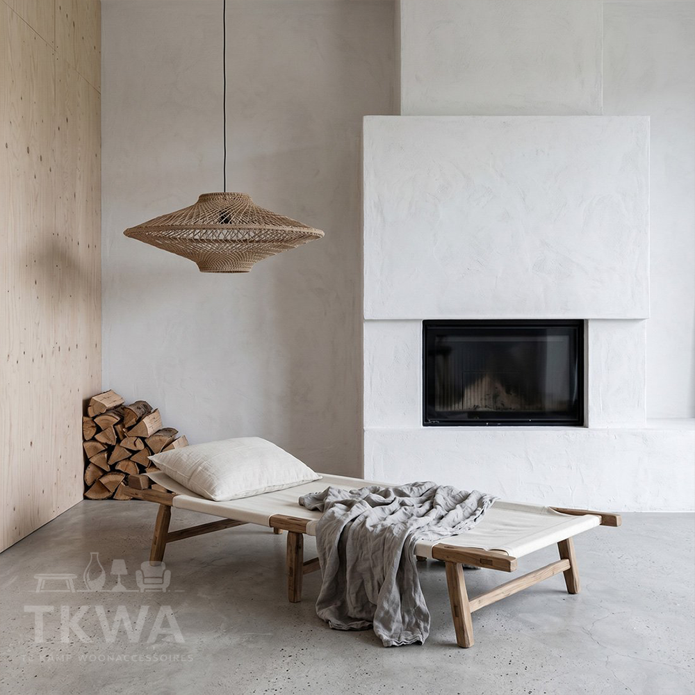 Hanglamp naturel Corda 80x37cm