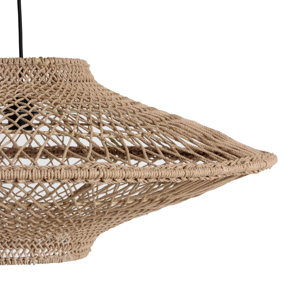 Hanglamp naturel Corda 80x37cm
