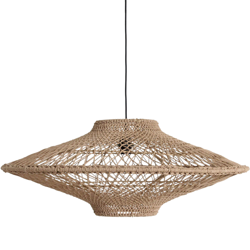 Hanglamp naturel Corda 80x37cm