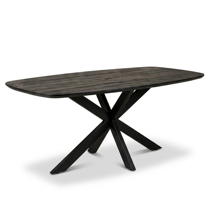 Mangohouten eettafel Deens ovaal. Meerdere maten!