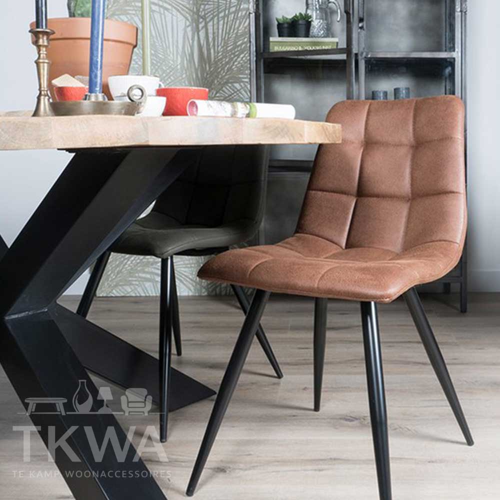 Galgary eetkamerstoel diverse kleuren (Prijs is per 2 stoelen)