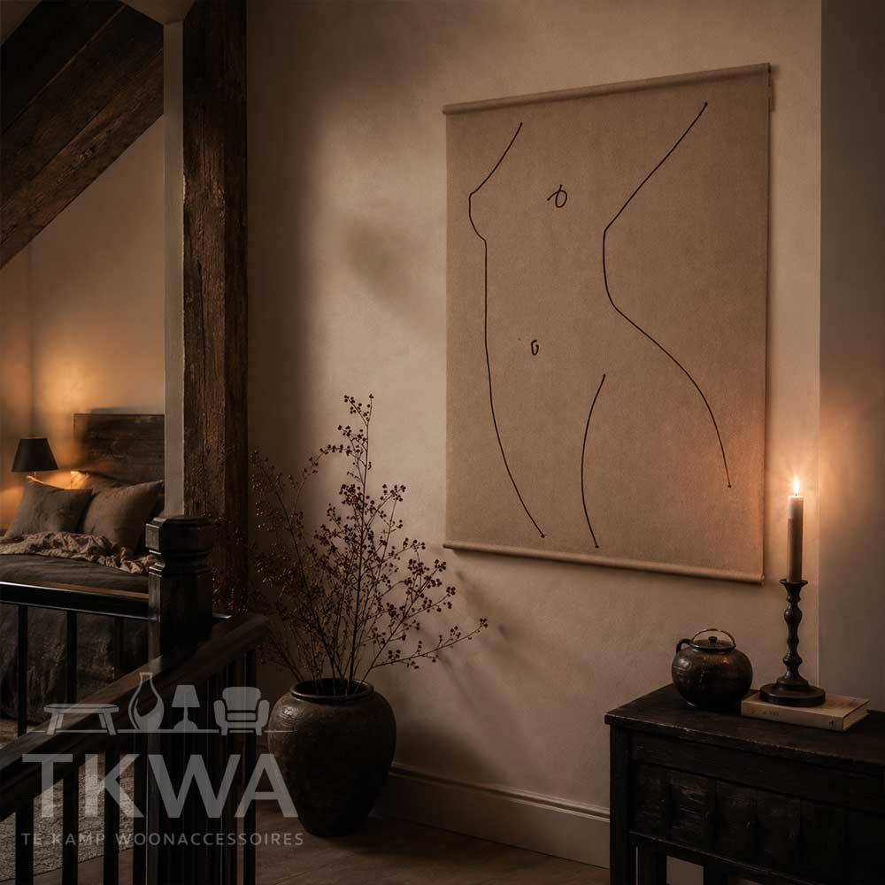 Wandkleed silhouet Woman by Sella Molenaar 147 cm
