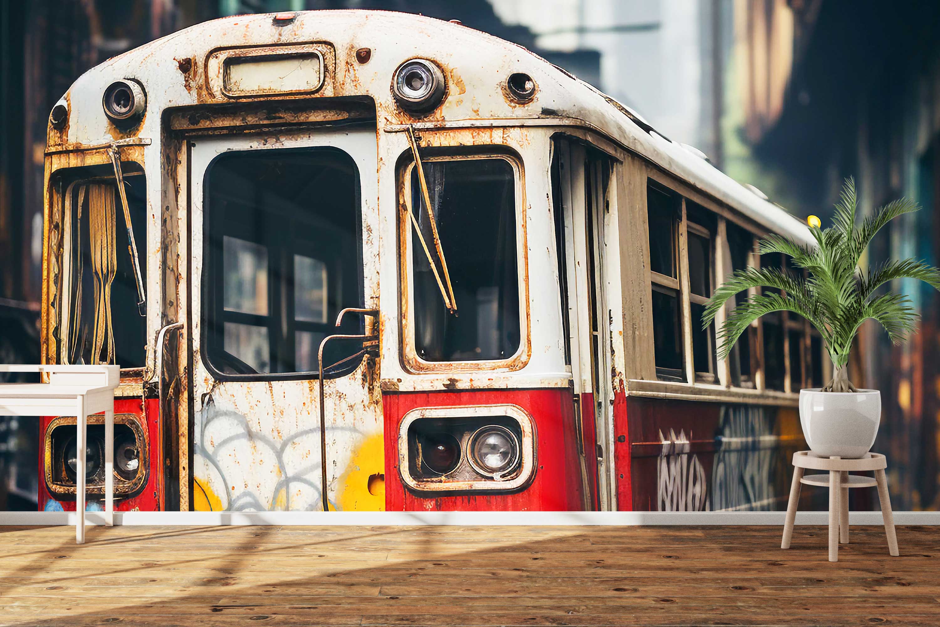 Naadloos fotobehang Tram